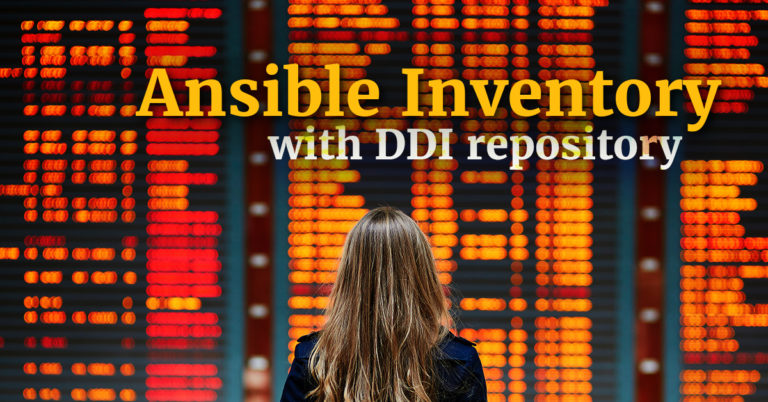 Ansible inventory with DDI repository