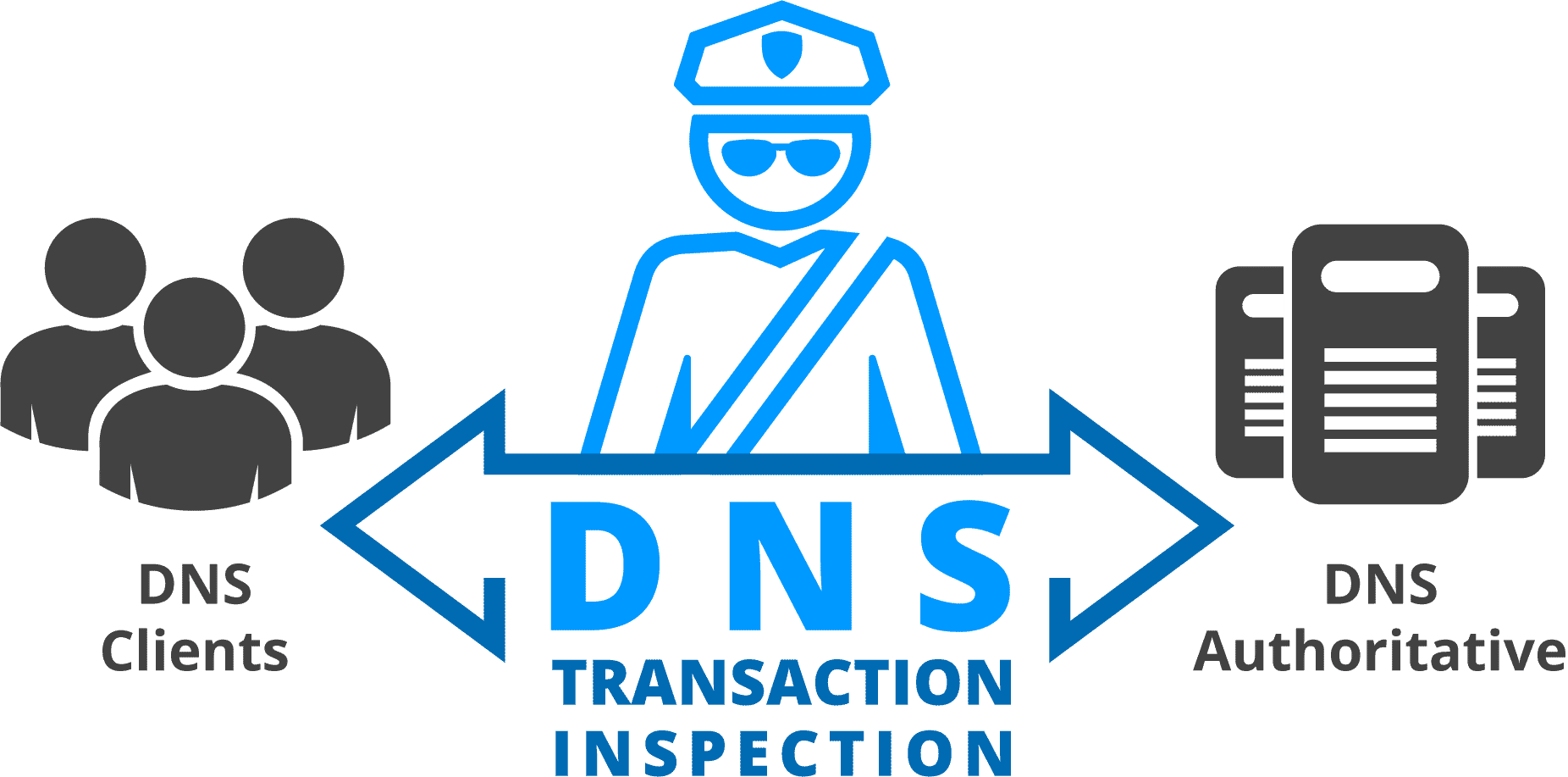 picture infographic of DNS Guardian transaction inspection for DNS Security