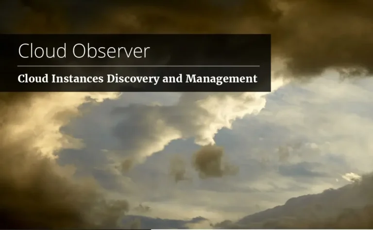 Cloud Observer: Cloud Instances Discovery and Management