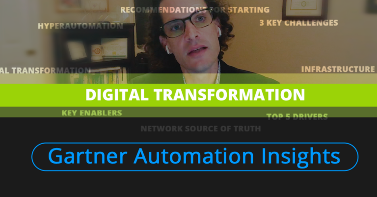 Digital Transformation - Network Automation Insights Powered by Gartner