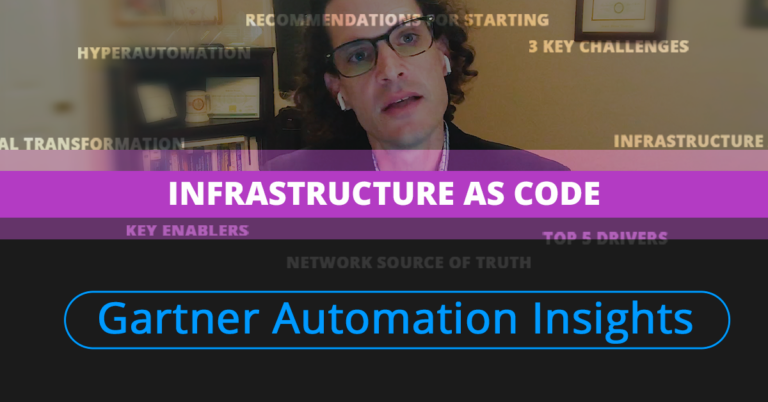 Infrastructure as Code (IAC) - Network Automation Insights Powered by Gartner