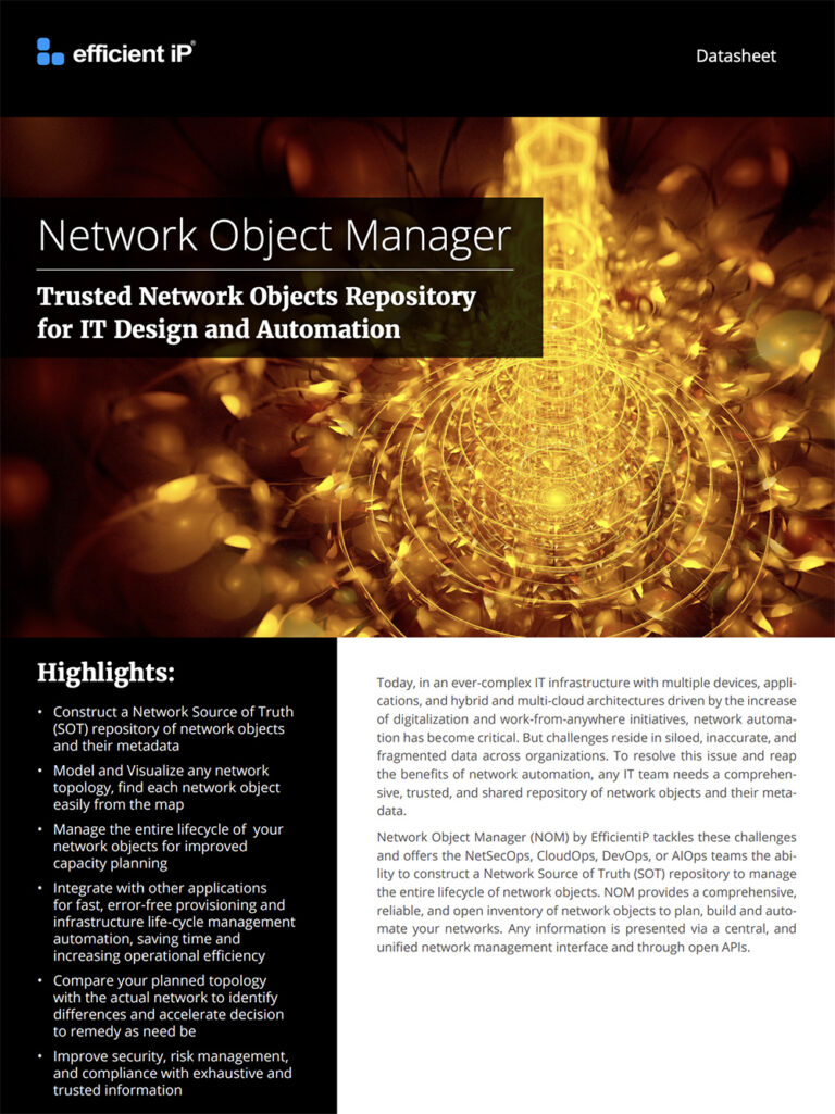 Network Object Manager