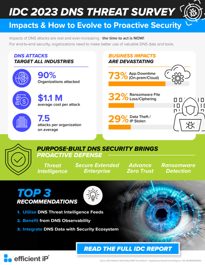 New Infographic on IDC 2023 Global DNS Threat Report