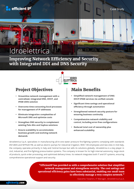 Idroelettrica Case Study