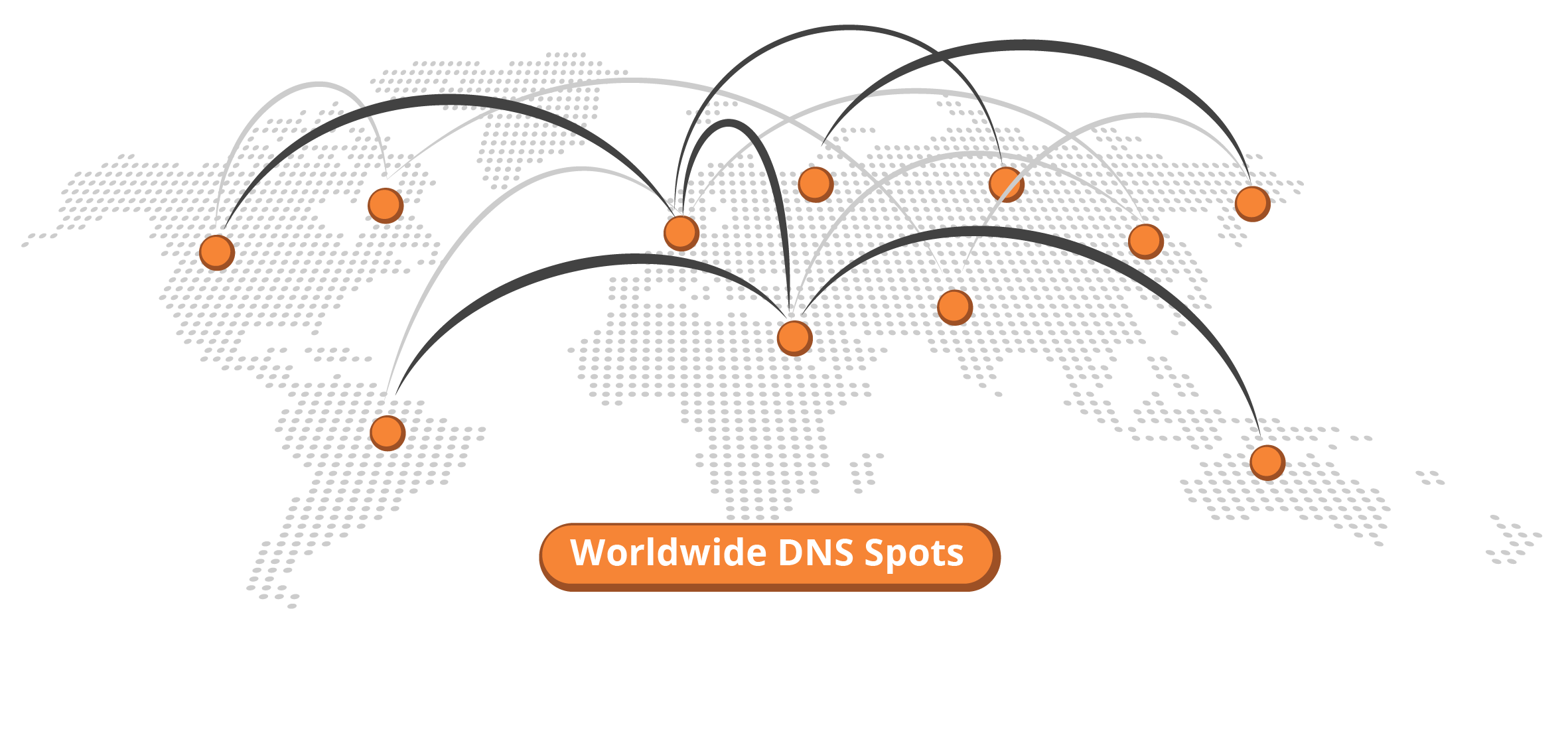 Image of a Worldwide Dns Cloud Map