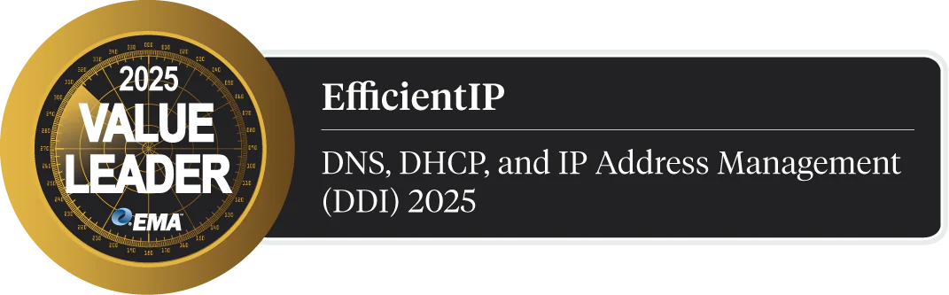 Gigaom 2023 Radar Report for Ddi Solutions | Efficientip 2025 Ema™ Radar for Ddi Efficientip Named Value Leader
