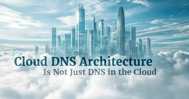 Cloud DNS Architecture Is Not Just DNS in the Cloud